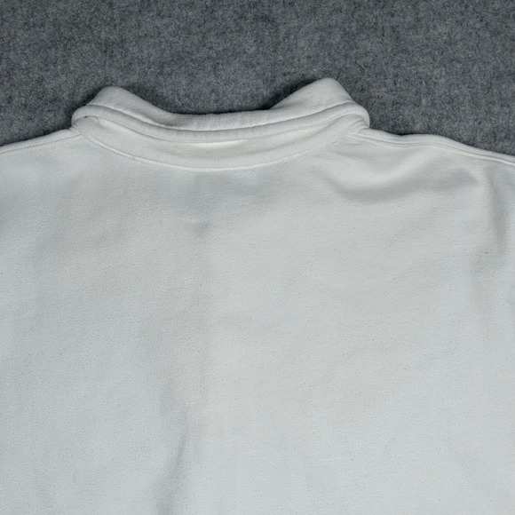 TNA Sweatfleece pullover Polo Sweatshirt Women's XXL 2XL White Cozy Fleece - Picture 16 of 16